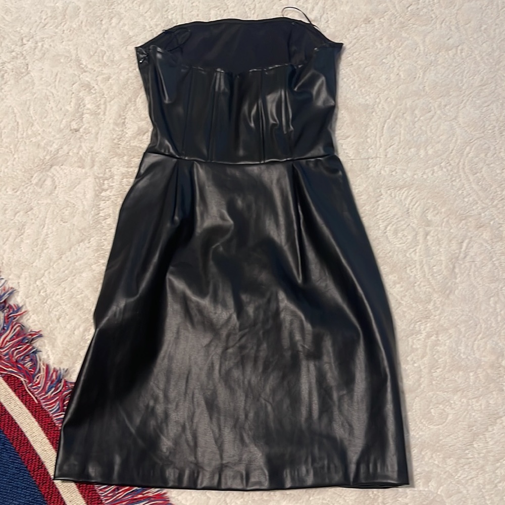 Zara Faux Leather Corset Dress - Gem Zara Faux Leather Corset Dress - Gem